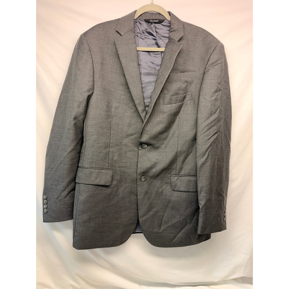 Jos. A. Bank Signature Grey Wool Blazer Tailored Fit 2-Button Sport Coat 42L